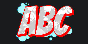 Use Bangers Graffiti Font ABC graphic