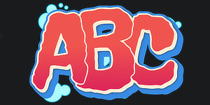 Use Wildstyle Graffiti Font ABC graphic