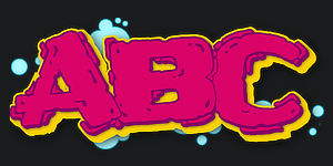 Use Wildstyle Graffiti Font ABC graphic