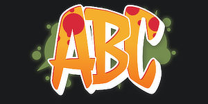 Use Wildstyle Graffiti Font ABC graphic