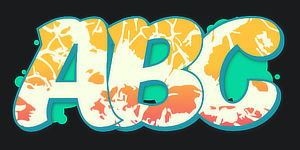 Use Wildstyle Graffiti Font ABC graphic