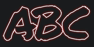 Use Neon Wildstyle Graffiti Font ABC graphic