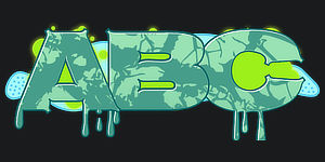 Use Wildstyle Graffiti Font ABC graphic