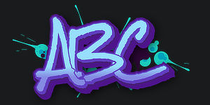 Use Wildstyle Graffiti Font ABC graphic