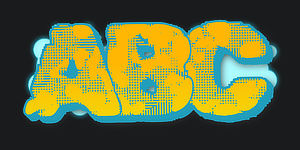 Use Wildstyle Graffiti Font ABC graphic