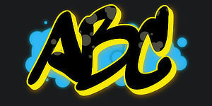 Use Wildstyle Graffiti Font ABC graphic