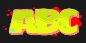 Use Wildstyle Graffiti Font ABC graphic