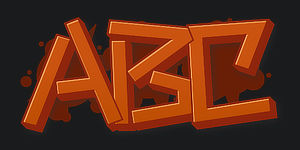 Use Wildstyle Graffiti Font ABC graphic