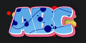 Use Wildstyle Graffiti Font ABC graphic