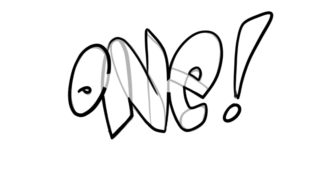 one Graffiti Tutorial Step 3 graphic