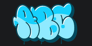 Use Bubble-Stlye 2 Graffiti Font ABC graphic