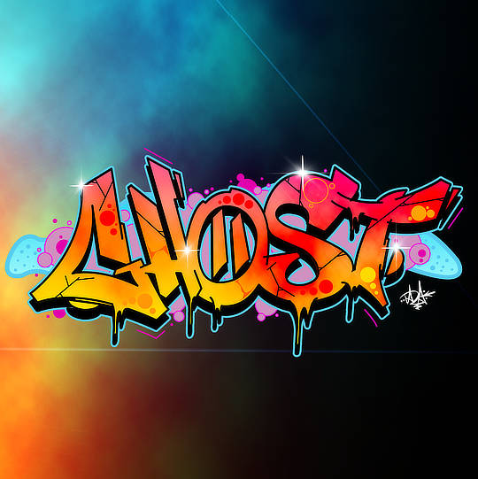 Digital Ghost Graffiti graphic