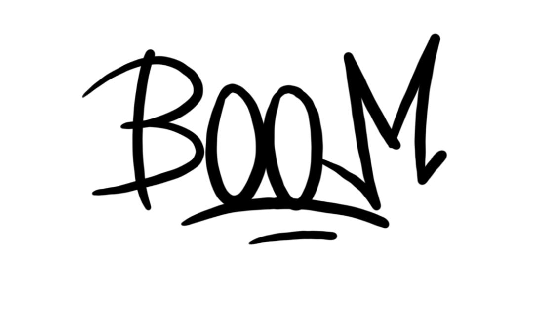 Boom Graffiti Sketching - Step 1 graphic