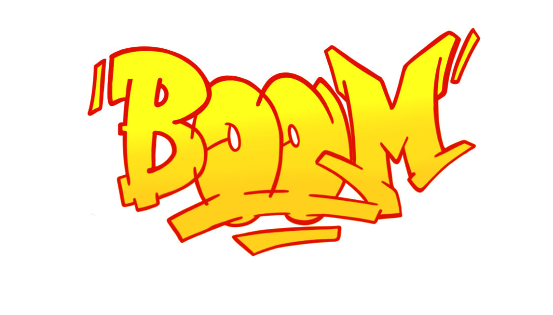 Boom Graffiti Sketching - Step 9 graphic