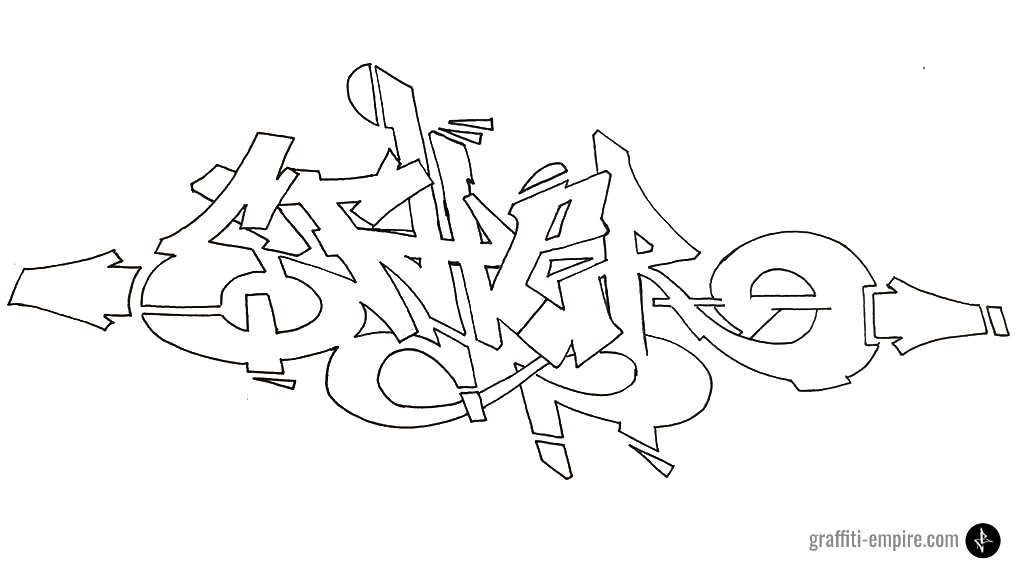 graffiti in with sharpie writing