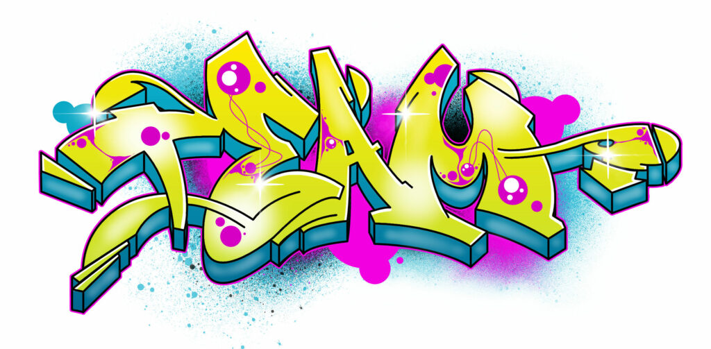 Digital Team graffiti graphic